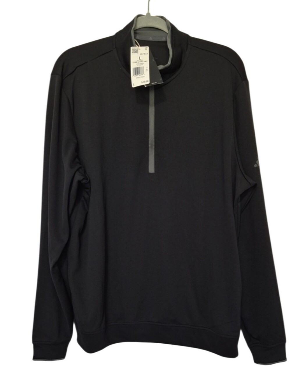 Adidas Core Lightweight 1/4 Zip Golf Pullover Black Men’s Large NWT